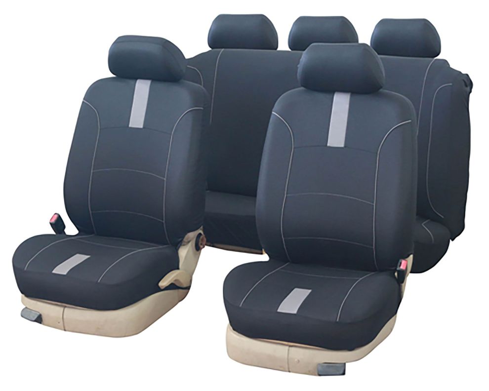 Cubre asientos Renace gris mate 10 piezas Carlife.-0