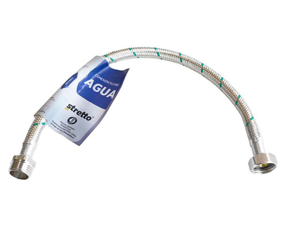 Flexible agua lavaplatos/lavamanos HI-HE 1/2" 100 cm-0