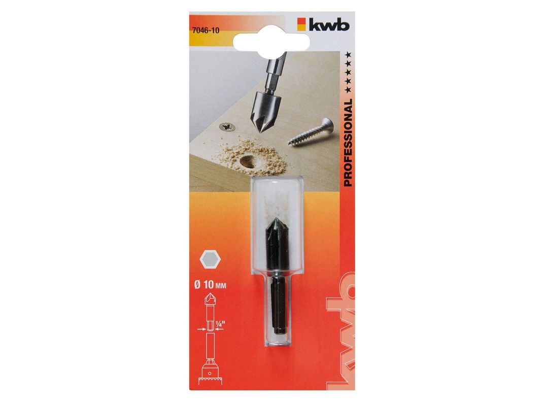 Avellanador para madera 10 mm 704610 KWB-2