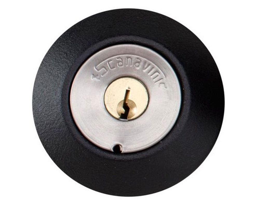 Cerradura sobreponer puertas de 30 mm 2070 negro Scanavini-2