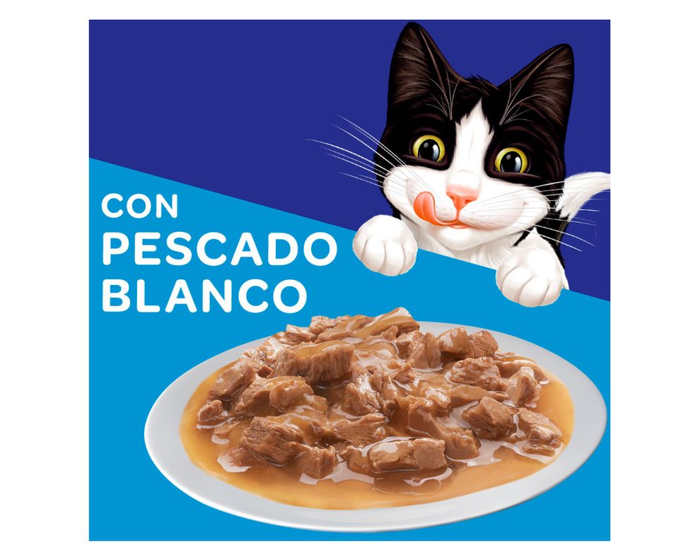 Alimento húmedo adulto pescado blanco 85 g-1