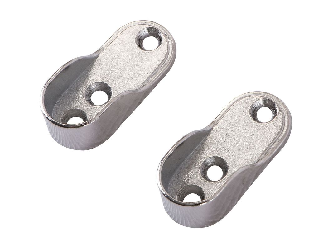 Soporte pared barra closet cromo x2 unidades hbt-0