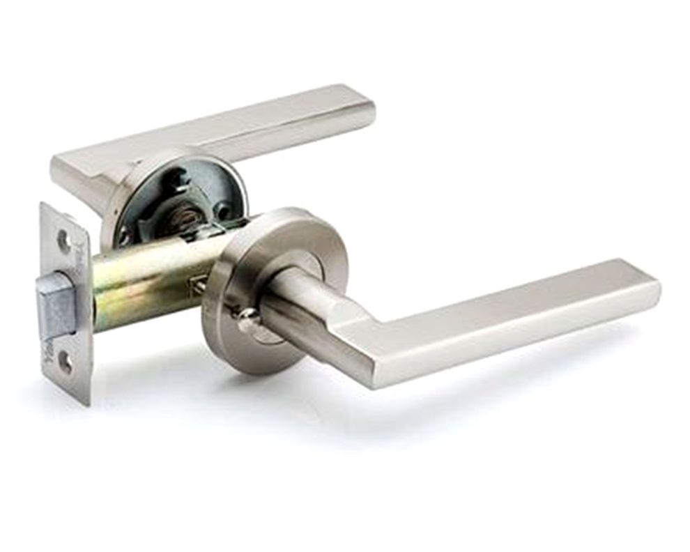 Cerradura embutida manilla acceso 1/2 izquierda plata B60 Yale-1