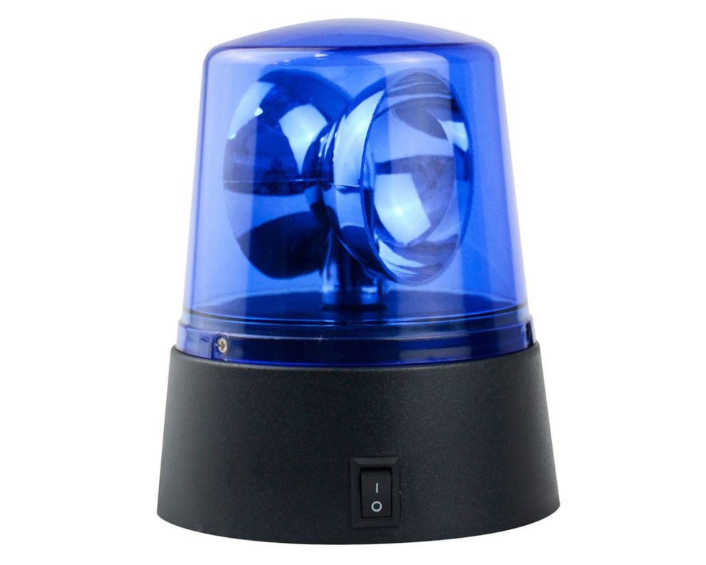Luz decorativa policial fiesta azul-0