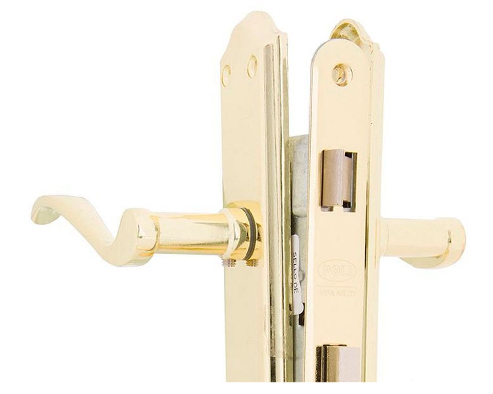 Cerradura embutida manilla baño bronce Anna Poli-1