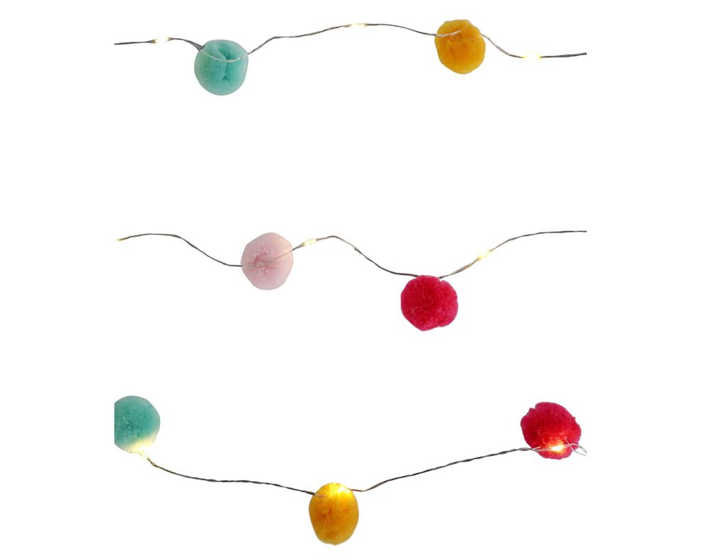 Guirnalda LED 20L Pom pom Abitare-0
