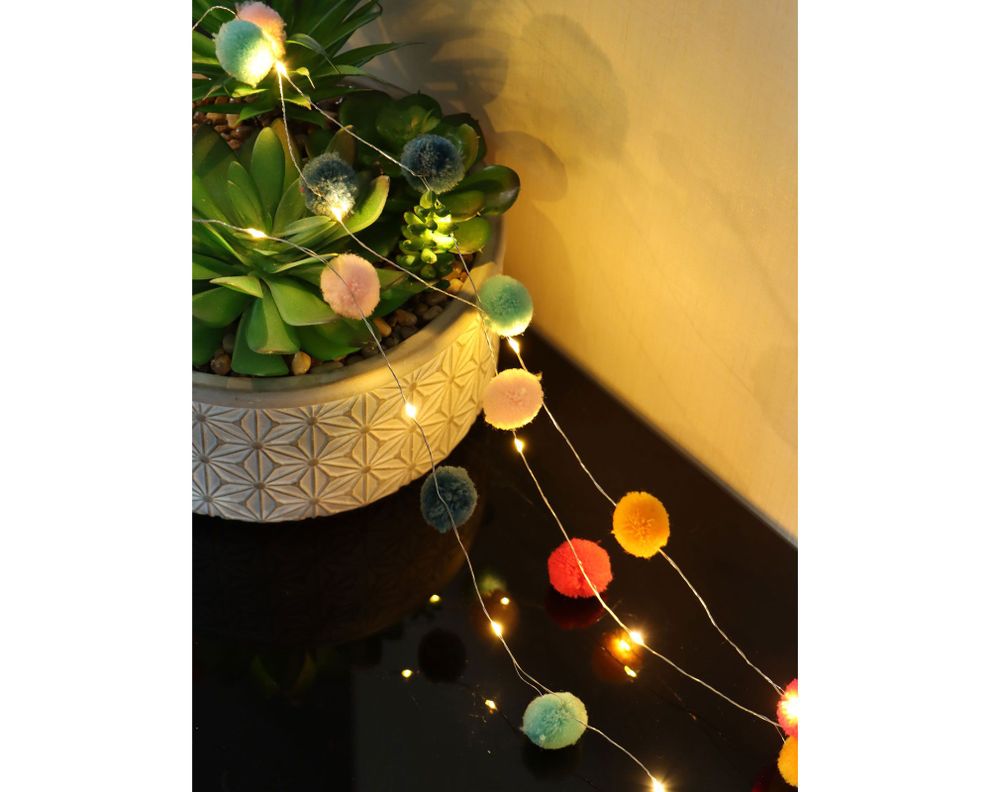 Guirnalda LED 20L Pom pom Abitare-3