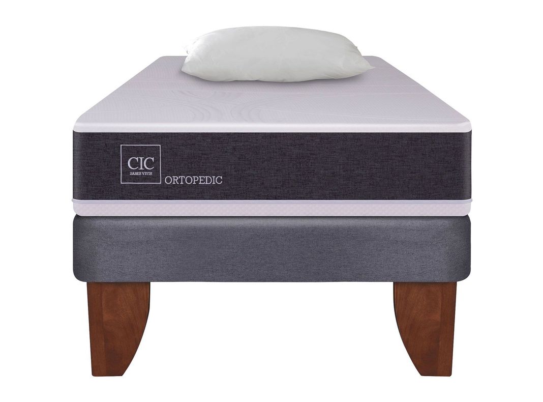 Cama europea 1.5 plazas Ortopedic + almohada Cic-0