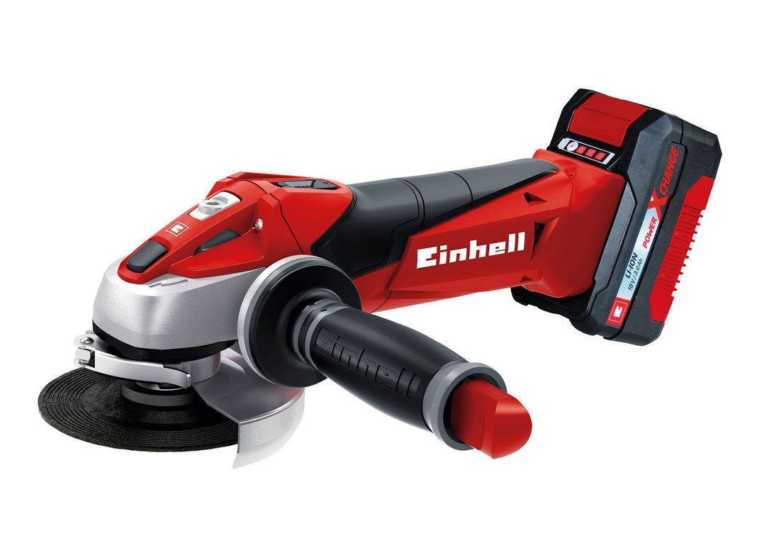 Esmeril angular inalámbrico 115 mm 18V TE-AG 18/115 + batería 3Ah Einhell-0