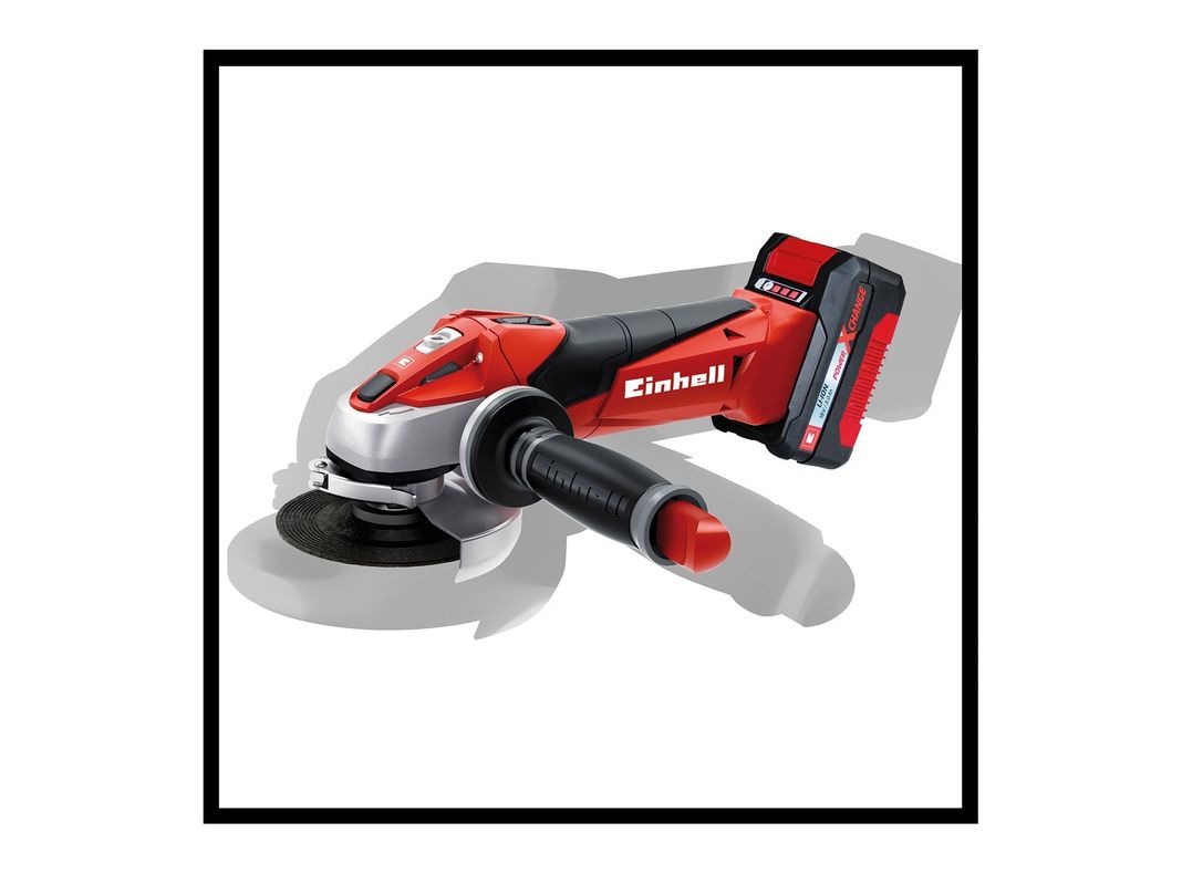 Esmeril angular inalámbrico 115 mm 18V TE-AG 18/115 + batería 3Ah Einhell-6