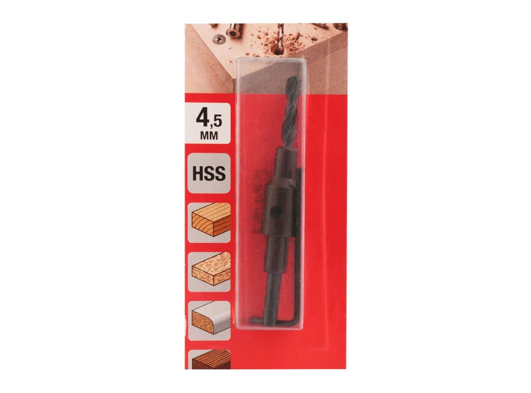 Broca avellanador soberbio 4,5 mm KWB-1