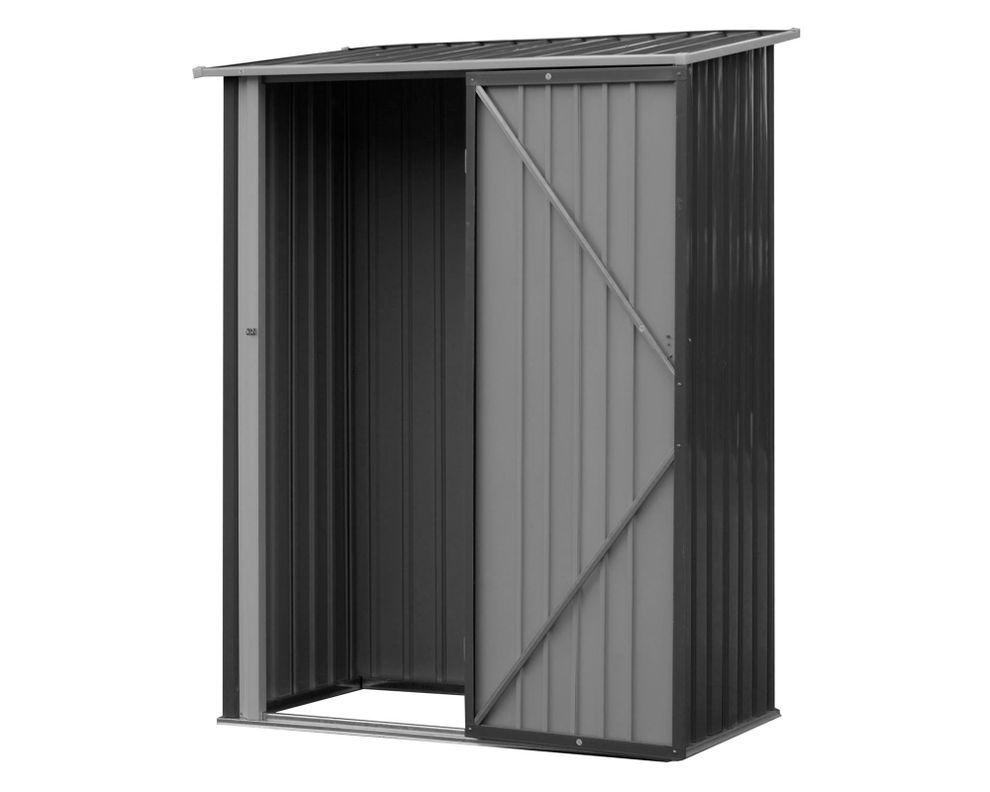 Bodega jardín 142x84x189 cm gris-4