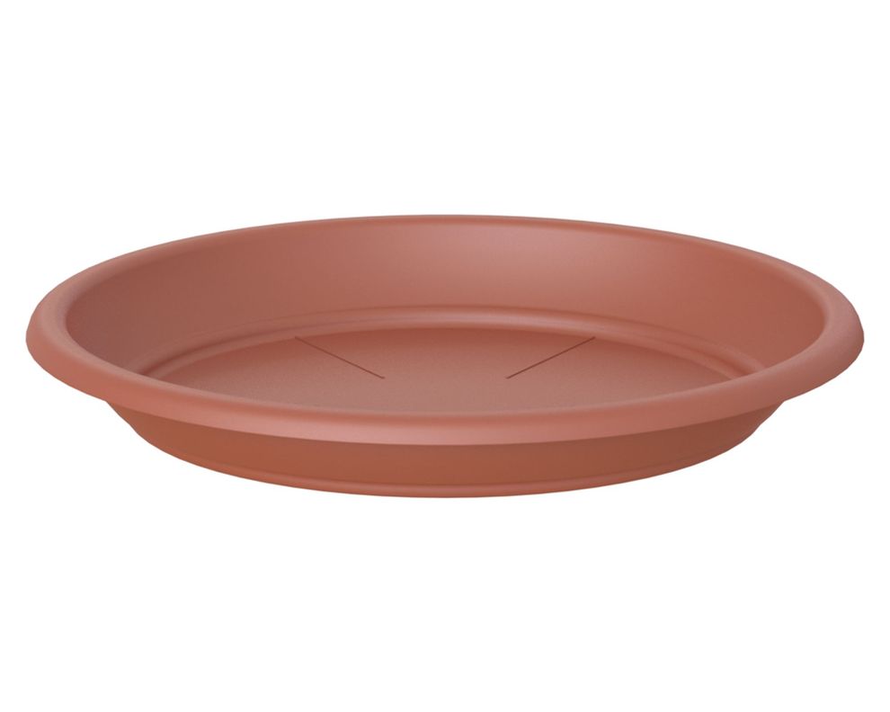 Plato plástico 18 cm Capri terracota-0