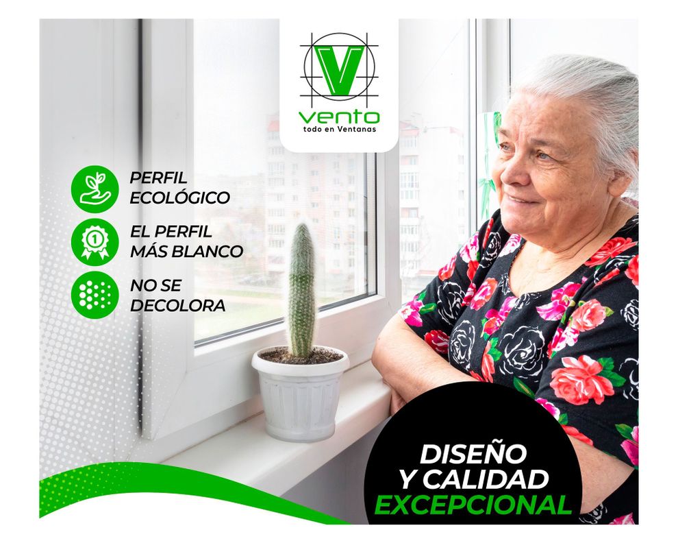 Ventana PVC 120x120 cm Monolítica 2 hojas correderas Blanco-1