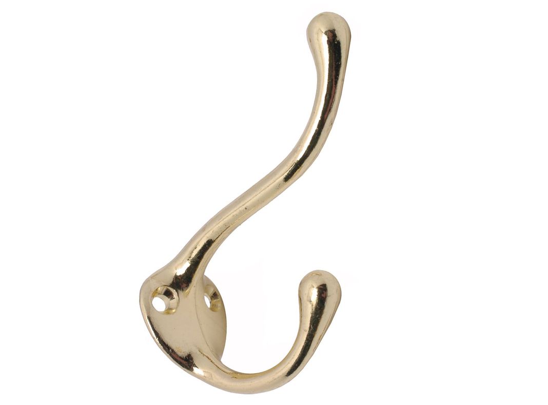 Gancho percha doble 100 mm bronceado Lioi-2