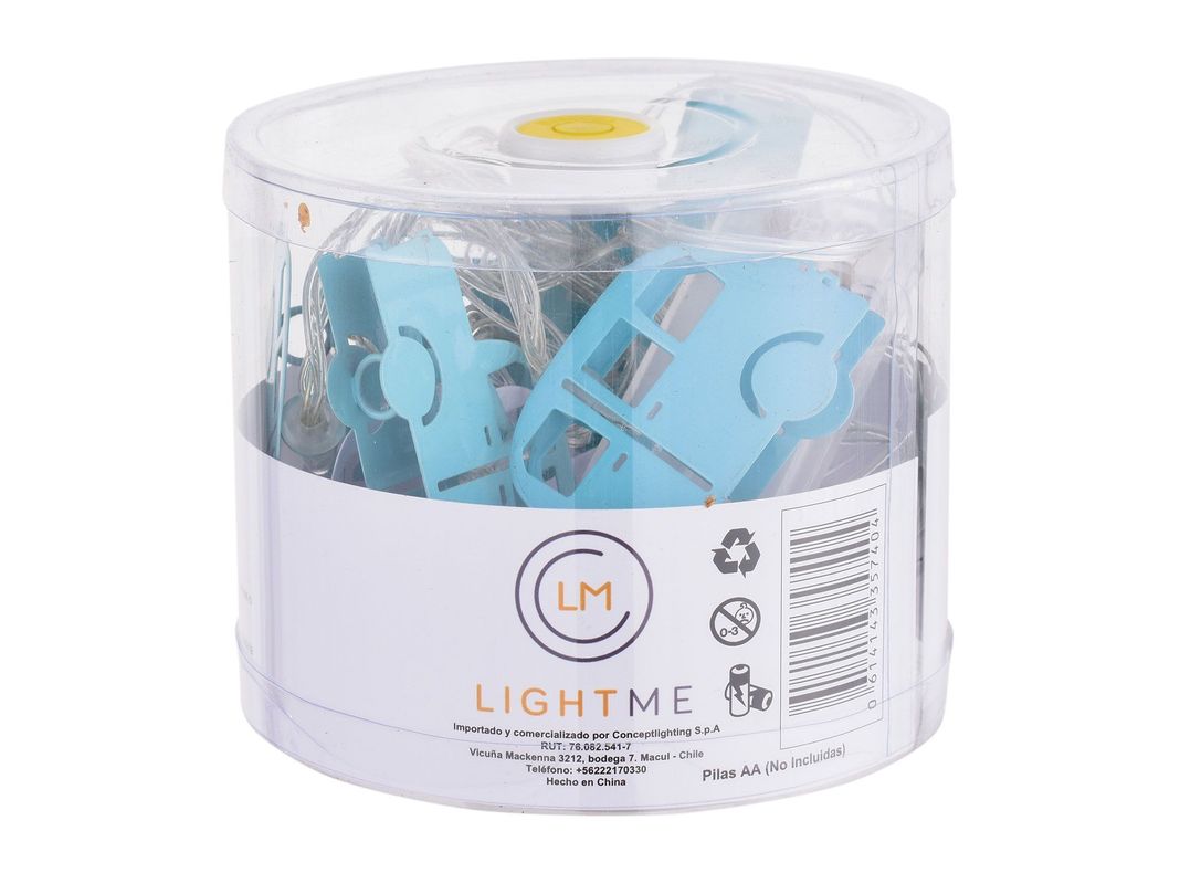 Guirnalda 10L Auto blanco/celeste LED Conceptlighting-3