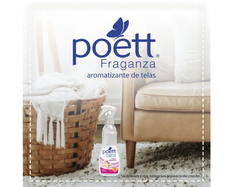 Aromatizador de ropa 250 ml Sedosa primavera Poett-3