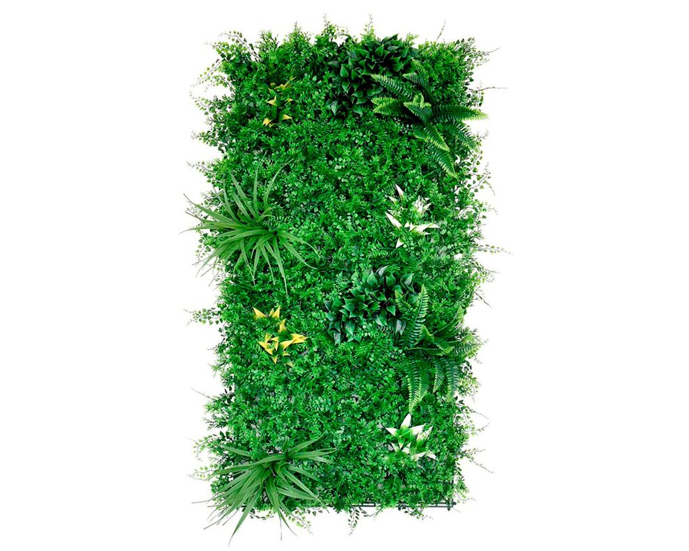 Jardín vertical artificial 50x100 cm Helecho denso-0