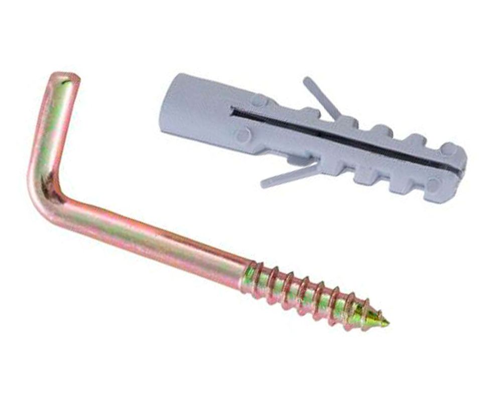 Tornillo escuadra + tarugo nylon 8 bt 4 Imporper-0