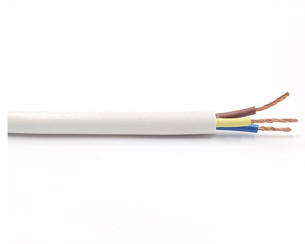 Cordón H05 3x0.75 mm 1 m blanco Electromex-0