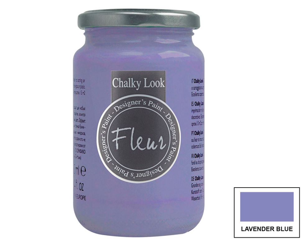 Pintura 330 ml Chalky look lavender blue mate Fleur-0