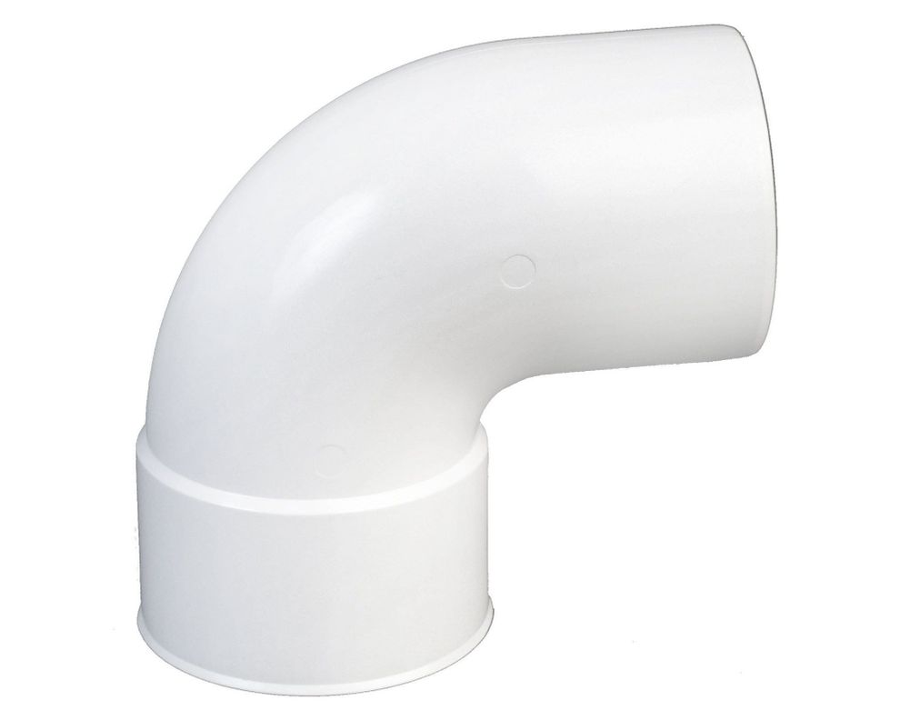 Codo 87,5º M-H PVC blanco-0