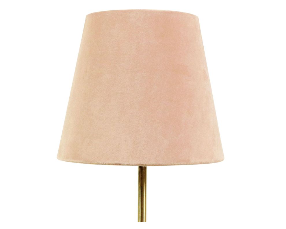 Lámpara sobremesa 1L E27 Velvetyold rosado Abitare.-1