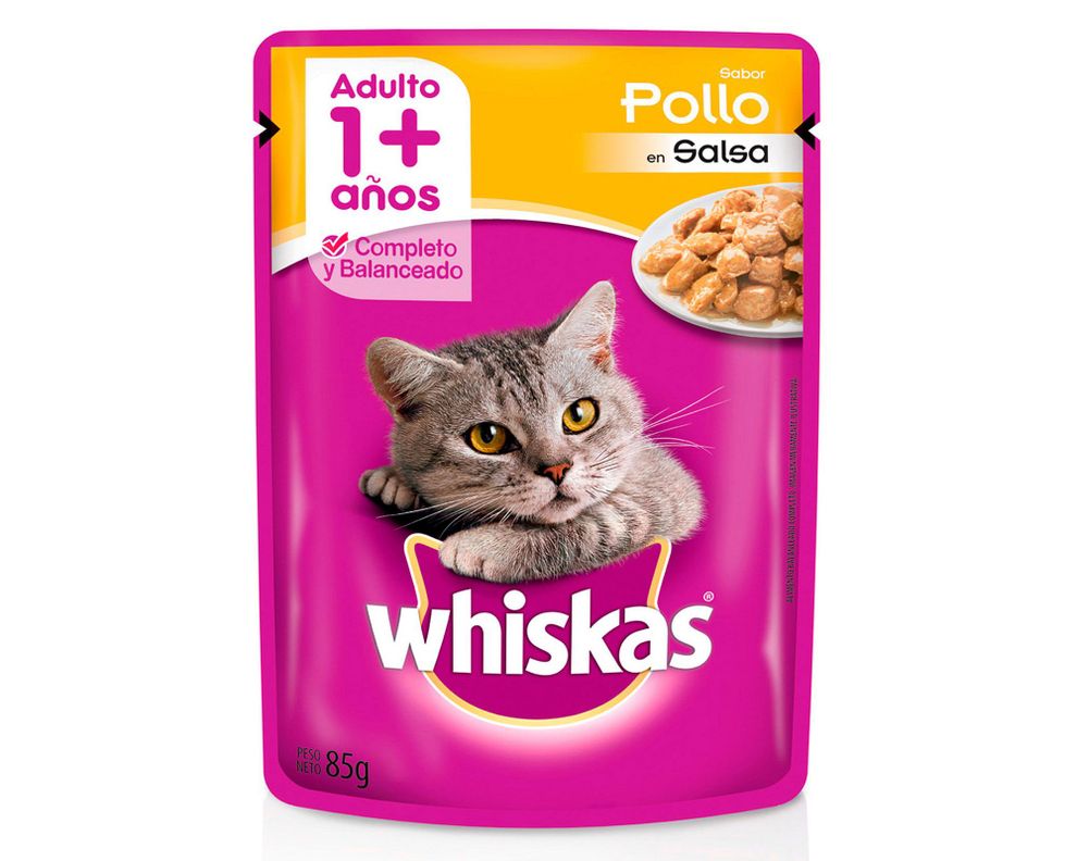 Alimento húmedo gato 85 gr pollo Whiskas-1