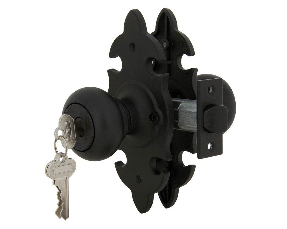 Cerradura tubular pomo acceso/bodega negra 6043 Scanavini-0