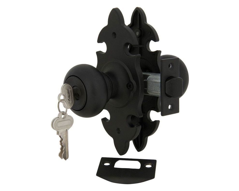 Cerradura tubular pomo acceso/bodega negra 6043 Scanavini-1