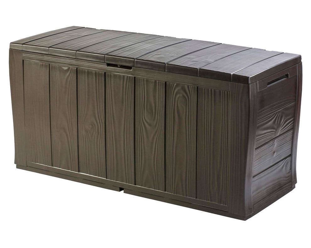 Baúl Sherwood marrón 57x117x45 cm-0