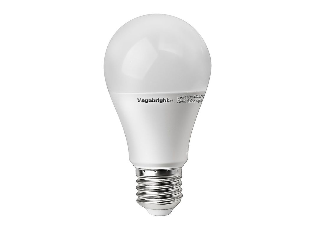 Ampolleta LED 9,5W E27 luz cálida A60 Megabright-0