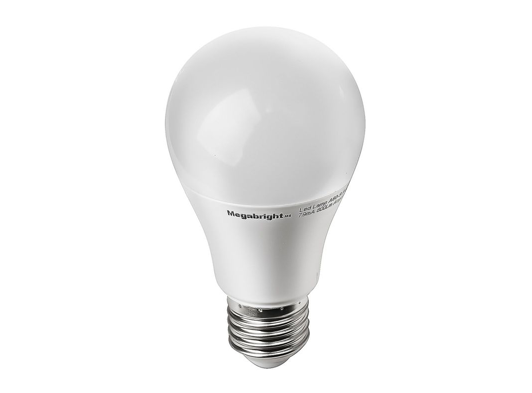 Ampolleta LED 9,5W E27 luz cálida A60 Megabright-1