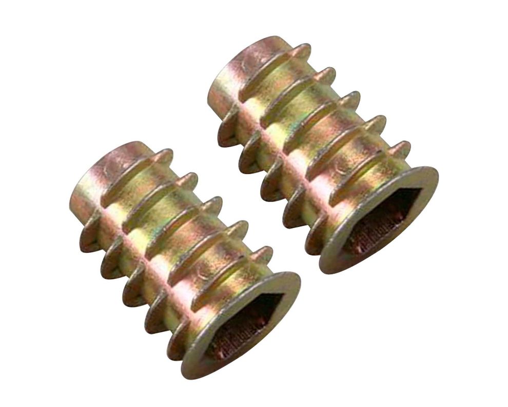 Inserto madera M6 x 15 mm Iridiscente 2 unidades-0
