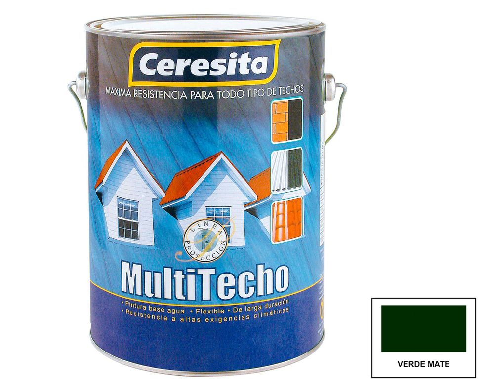 Pintura techo Multitecho 1 GL verde mate-0