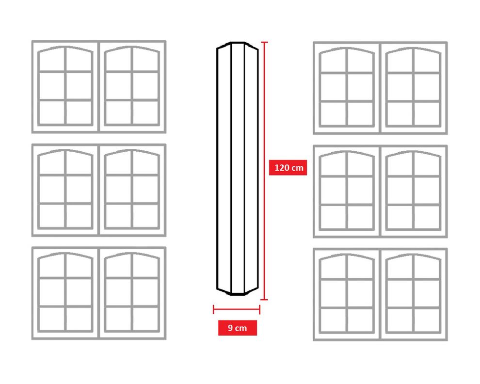 Ventana Pilar laminado Oregón 120x90 cm-5