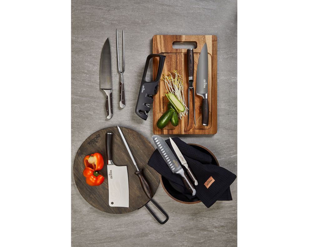 Cuchillo 17 cm + Tenedor parrilla-1