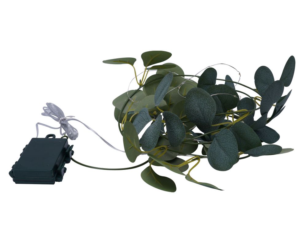 Guirnalda Hojas eucaliptus verde 200 cm-0