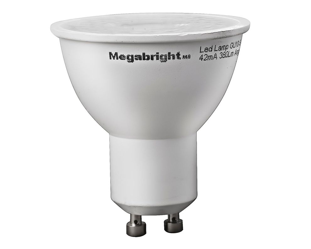 Ampolleta bright LED 5,5W GU10 luz cálida PAR16 3 unidades Megabright-3