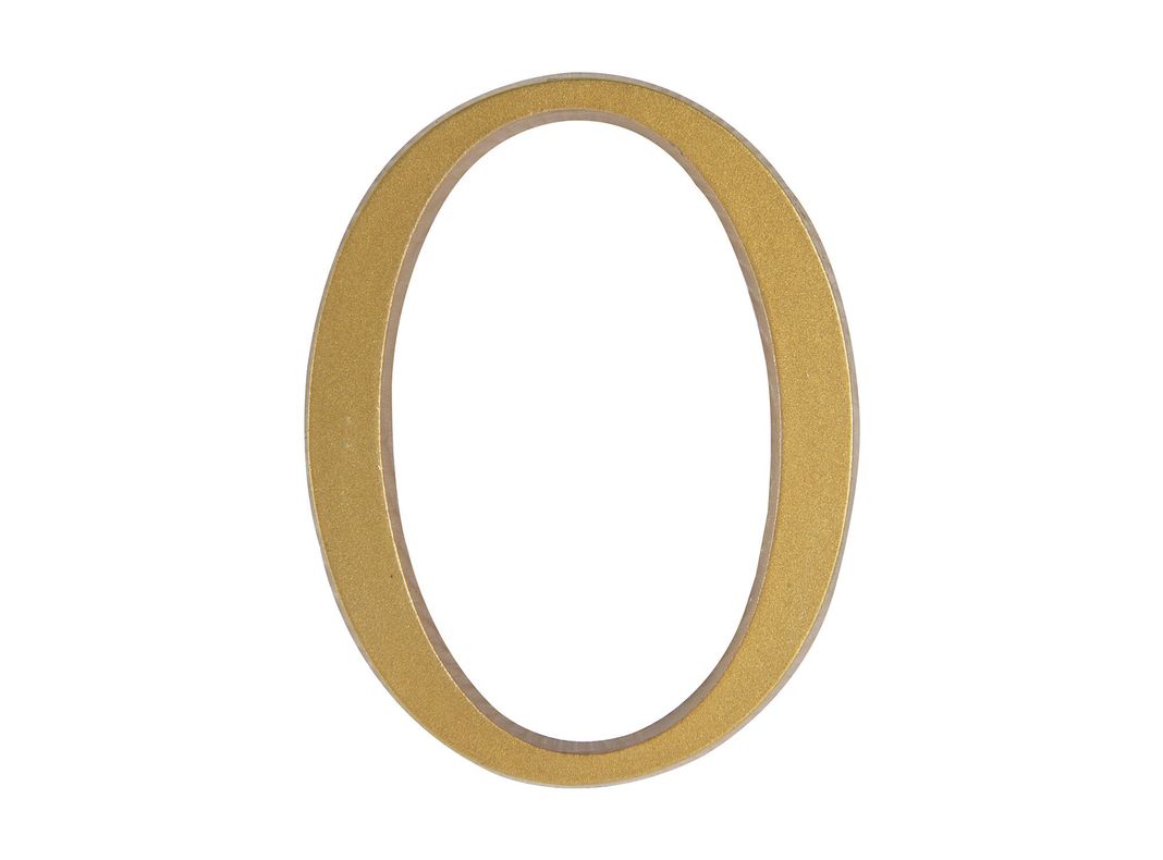 Número 0 7 cm bronce Poli-0