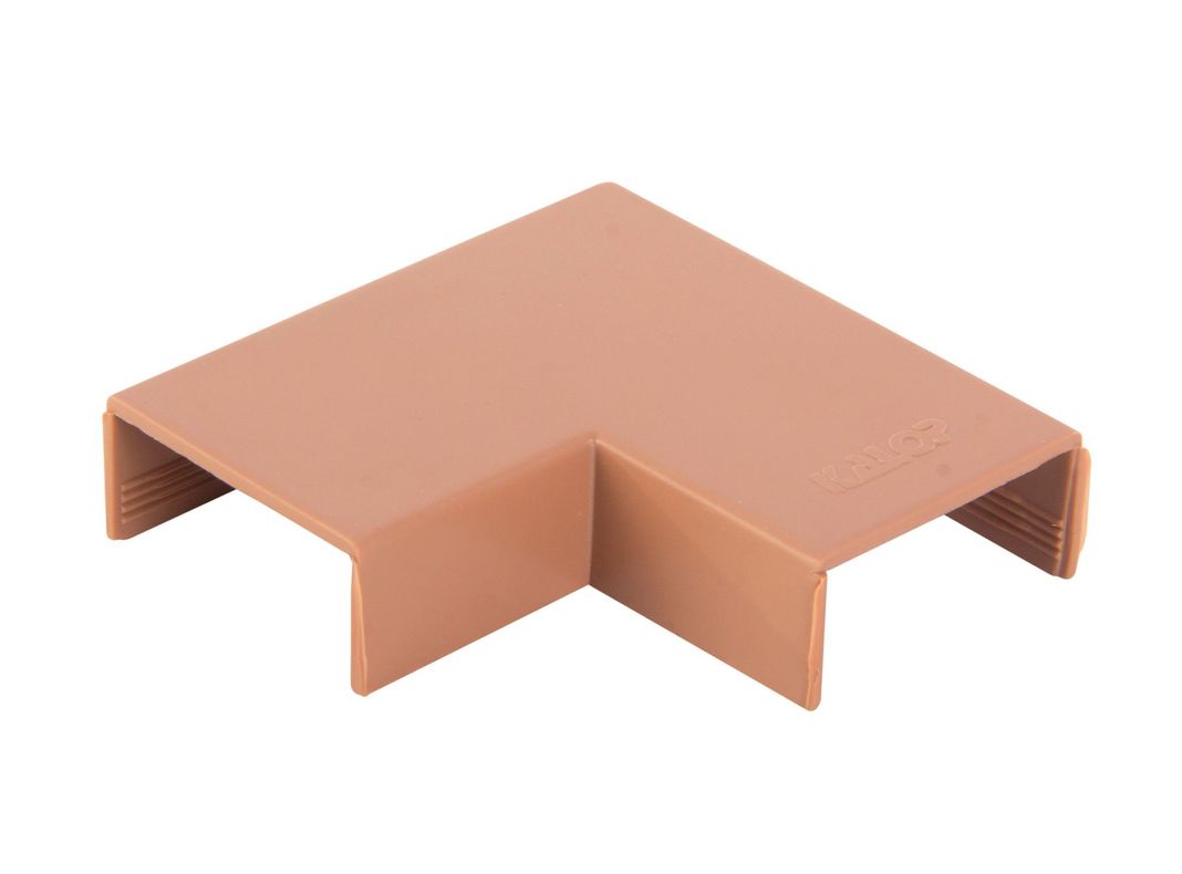 Curva 20 x 10 mm plana color madera Kalop-1