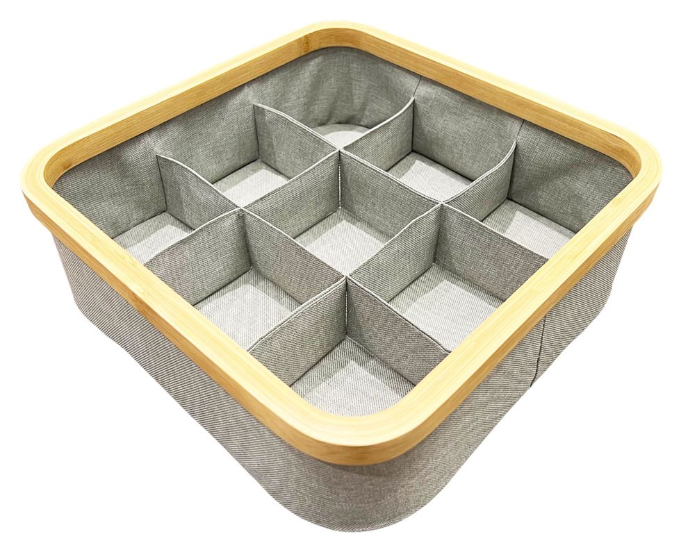 Organizador clóset 9 divisiones tela-0