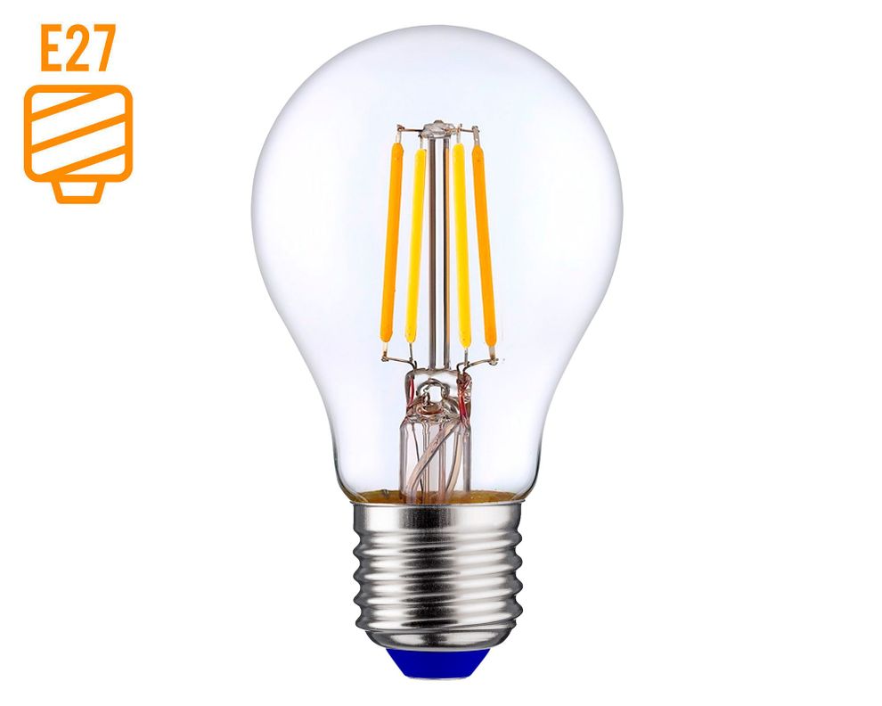 Ampolleta LED 6W E27 luz cálida Filamento-0