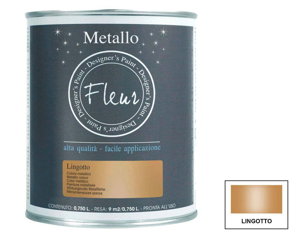 Pintura metálica 750 ml lingotto Fleur-2