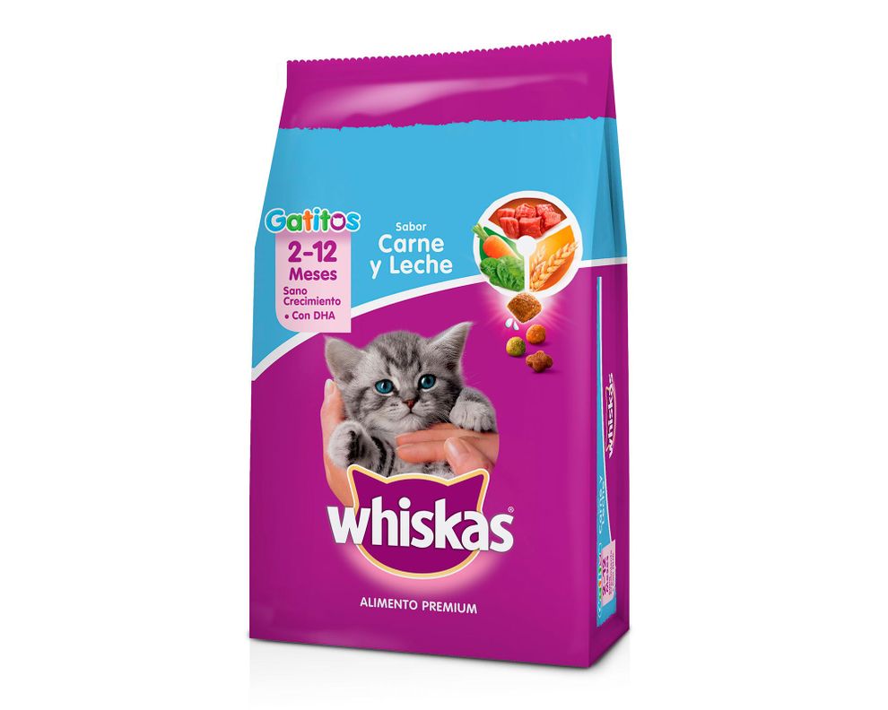 Alimento gatito 1 kg carne y leche Whiskas-0