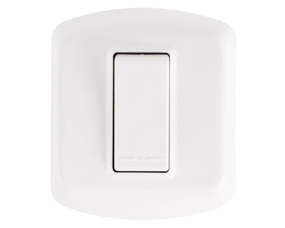 Interruptor simple 9/12 con casquete modus plus Bticino-0