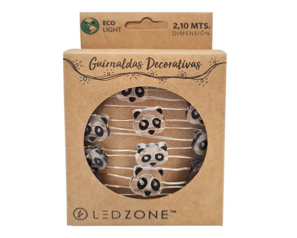 Guirnalda decorativa 20L 210 cm Panda Ledzone-0