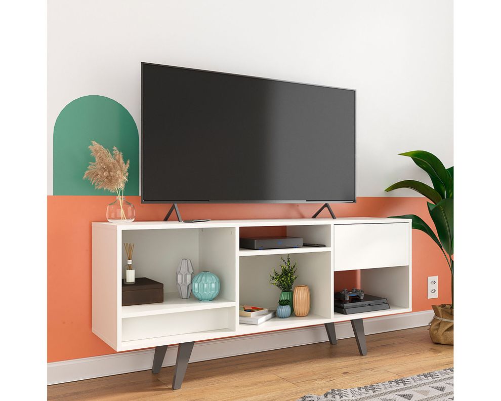 Rack TV 55" Rk 2111 blanco-2