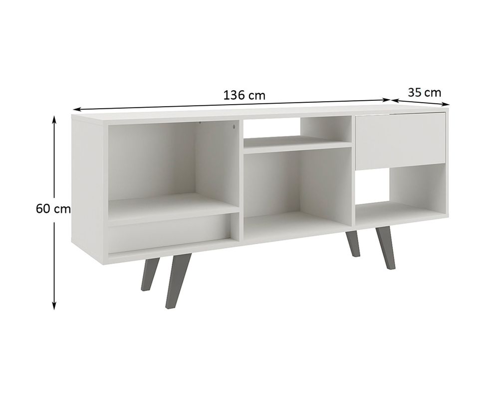 Rack TV 55" Rk 2111 blanco-3