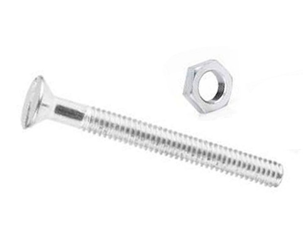 Perno cab.plana 1/8x11/2 con tuerca b5 Imporper-0